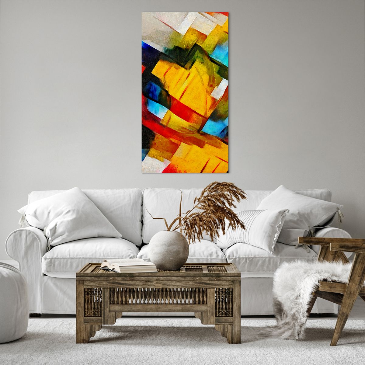 Cuadro sobre lienzo Abstracción, Cuadro sobre lienzo Cubismo, Cuadro sobre lienzo Arte, Cuadro sobre lienzo Expresionismo, Cuadro sobre lienzo Multicolor