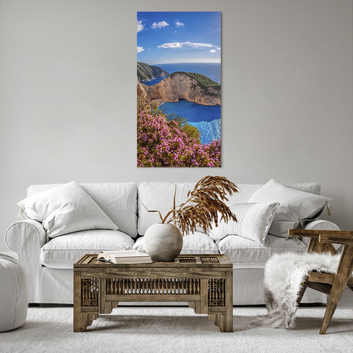 Bild auf Leinwand Landschaft, Bild auf Leinwand Meer, Bild auf Leinwand Griechenland, Bild auf Leinwand Blumen, Bild auf Leinwand Reisen