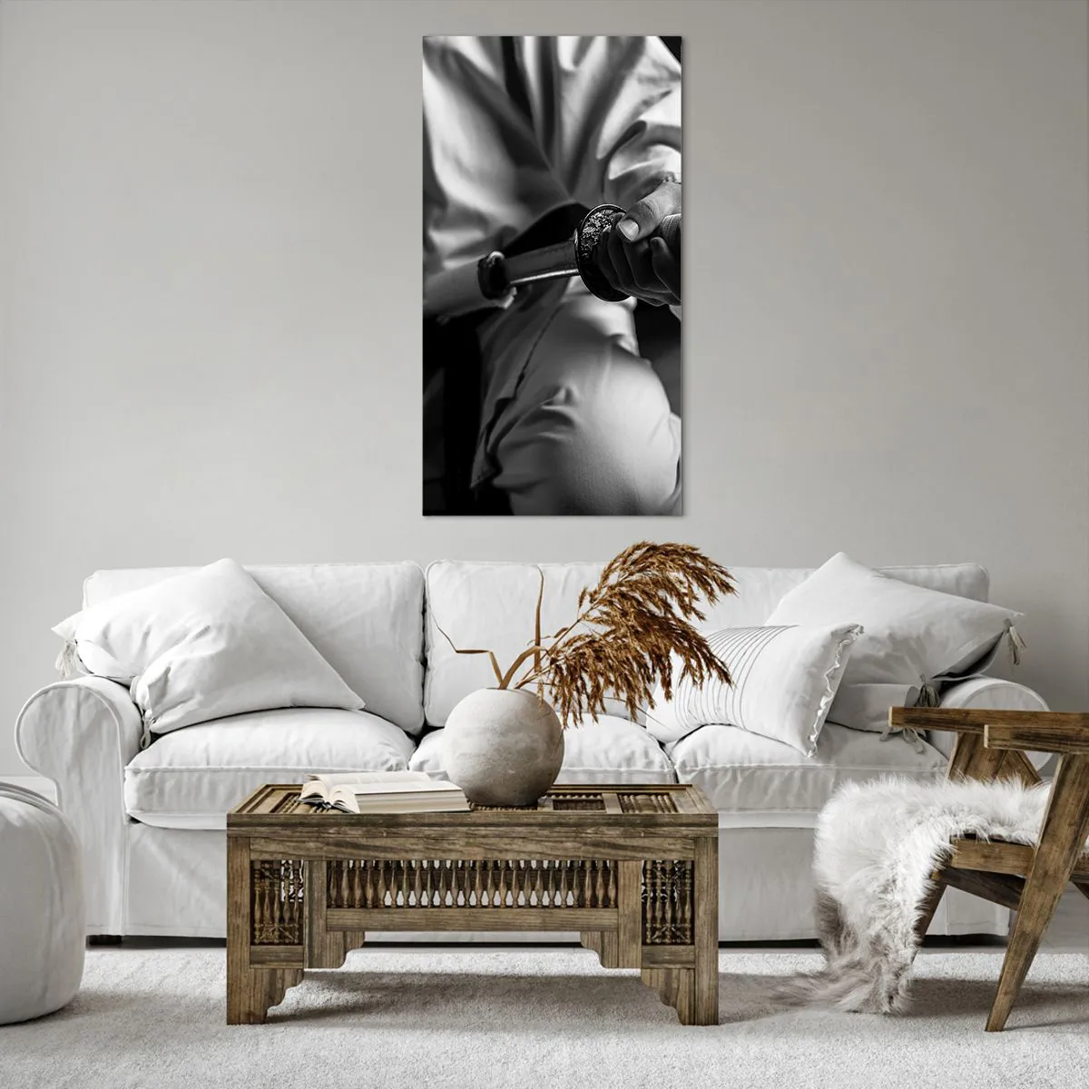 Cuadro sobre lienzo - Impresión de Imagen - Alma de guerrero - 65x120 cm