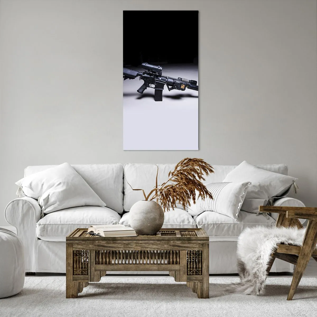 Cuadro sobre lienzo - Impresión de Imagen - Un caballero oscuro - 65x120 cm