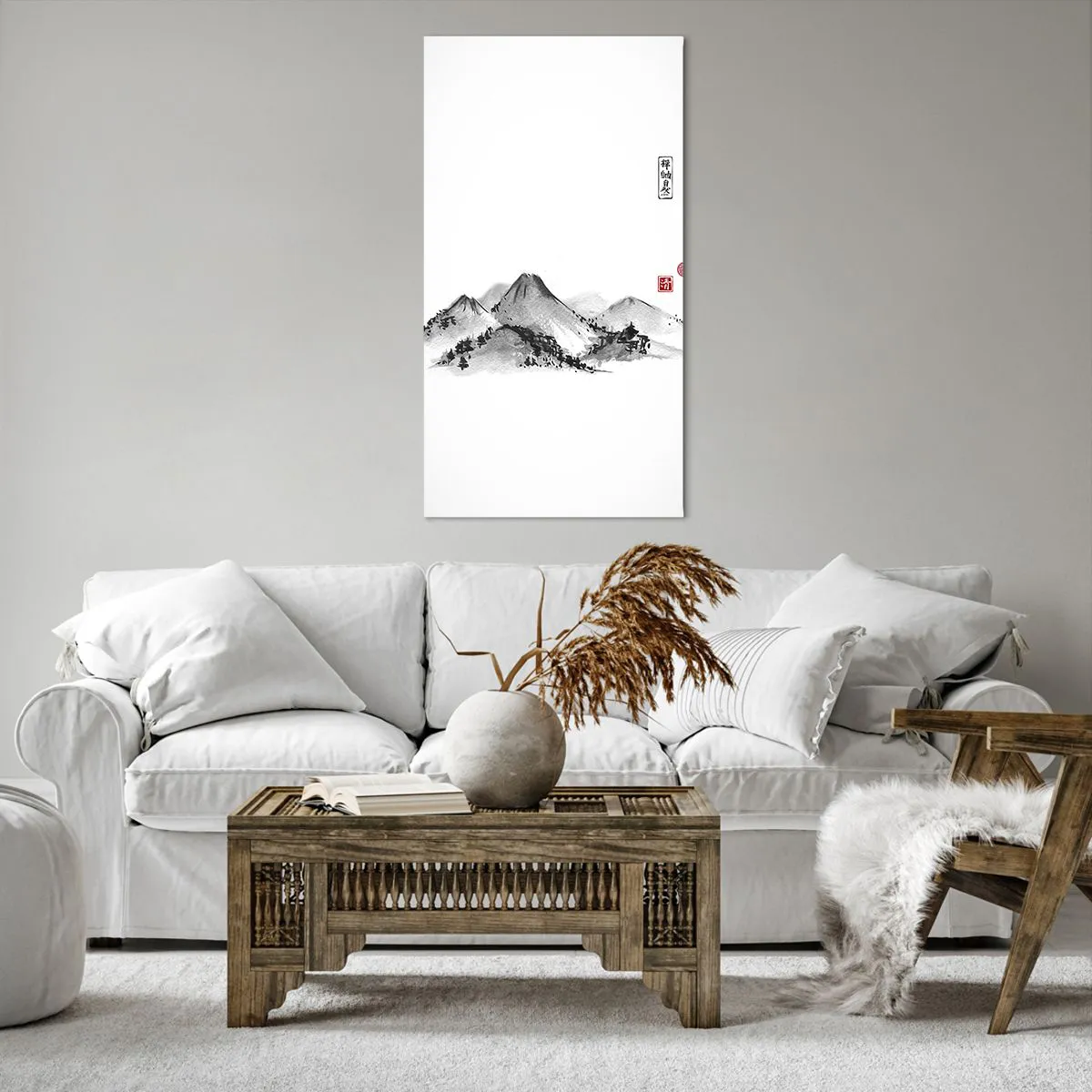 Lærredstryk - Billede på lærred - Langt væk - 65x120 cm