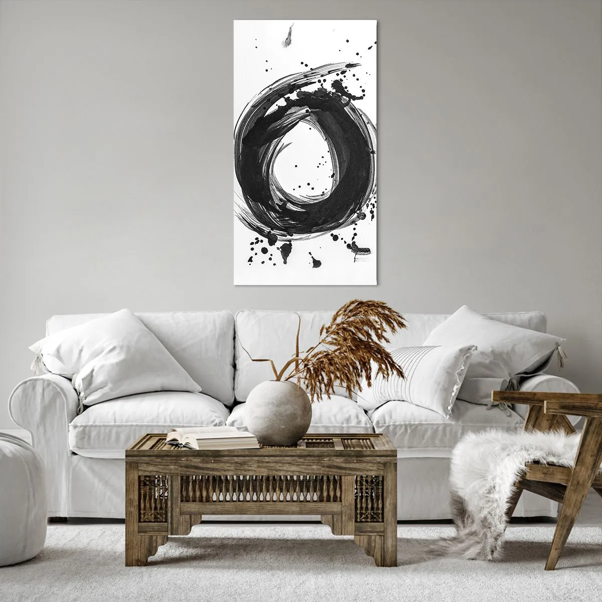 Impression sur toile - Image sur toile - Le tourbillon de la création - 65x120 cm
