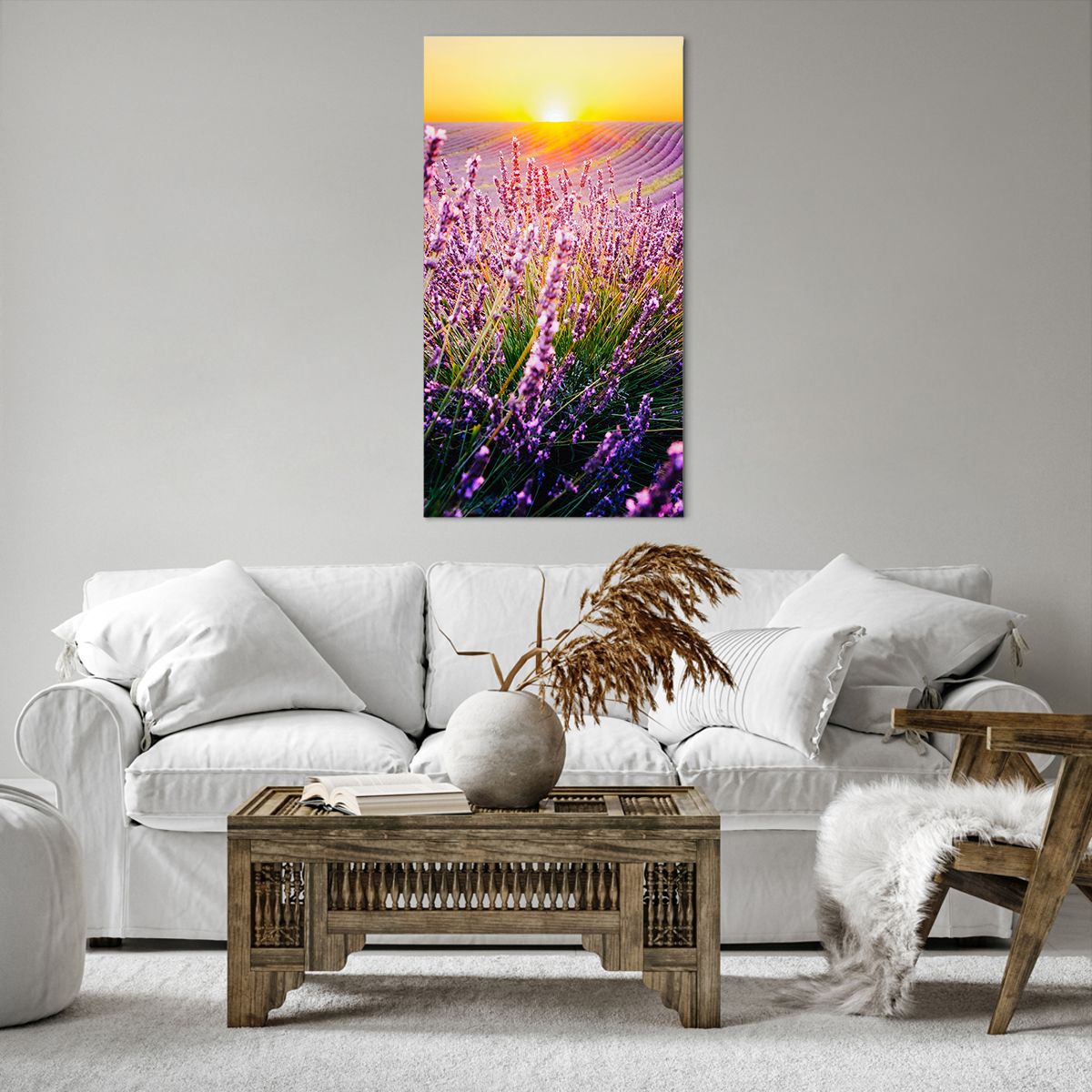 Billede på lærred Landskab, Billede på lærred Lavendelmark, Billede på lærred Provence, Billede på lærred Frankrig, Billede på lærred Natur