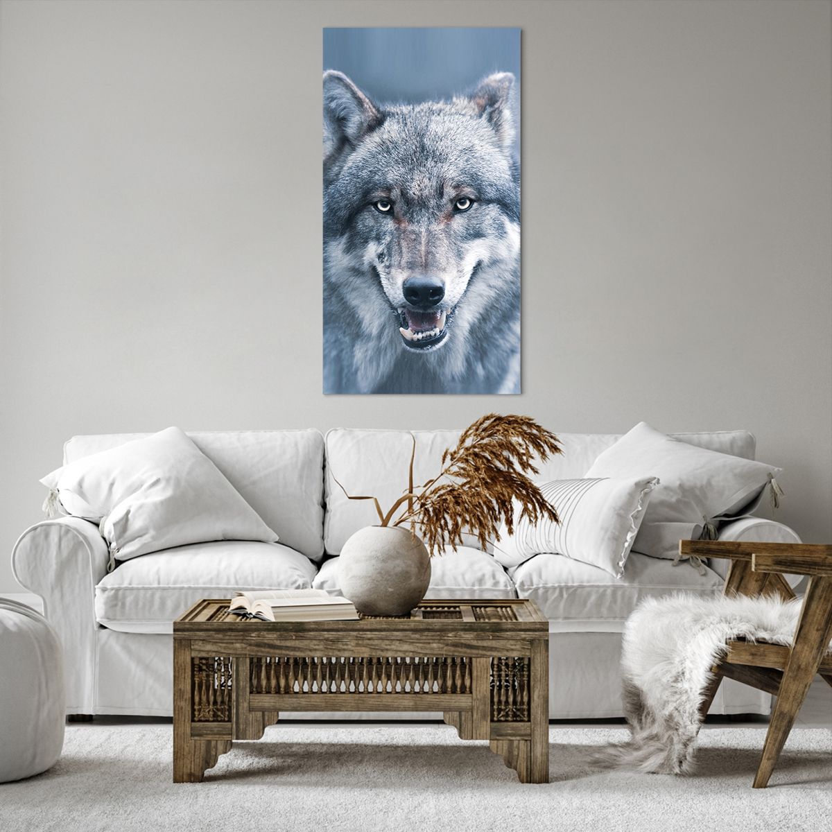Bild auf Leinwand Wolf, Bild auf Leinwand Raubtier, Bild auf Leinwand Tiere, Bild auf Leinwand Natur, Bild auf Leinwand Natur