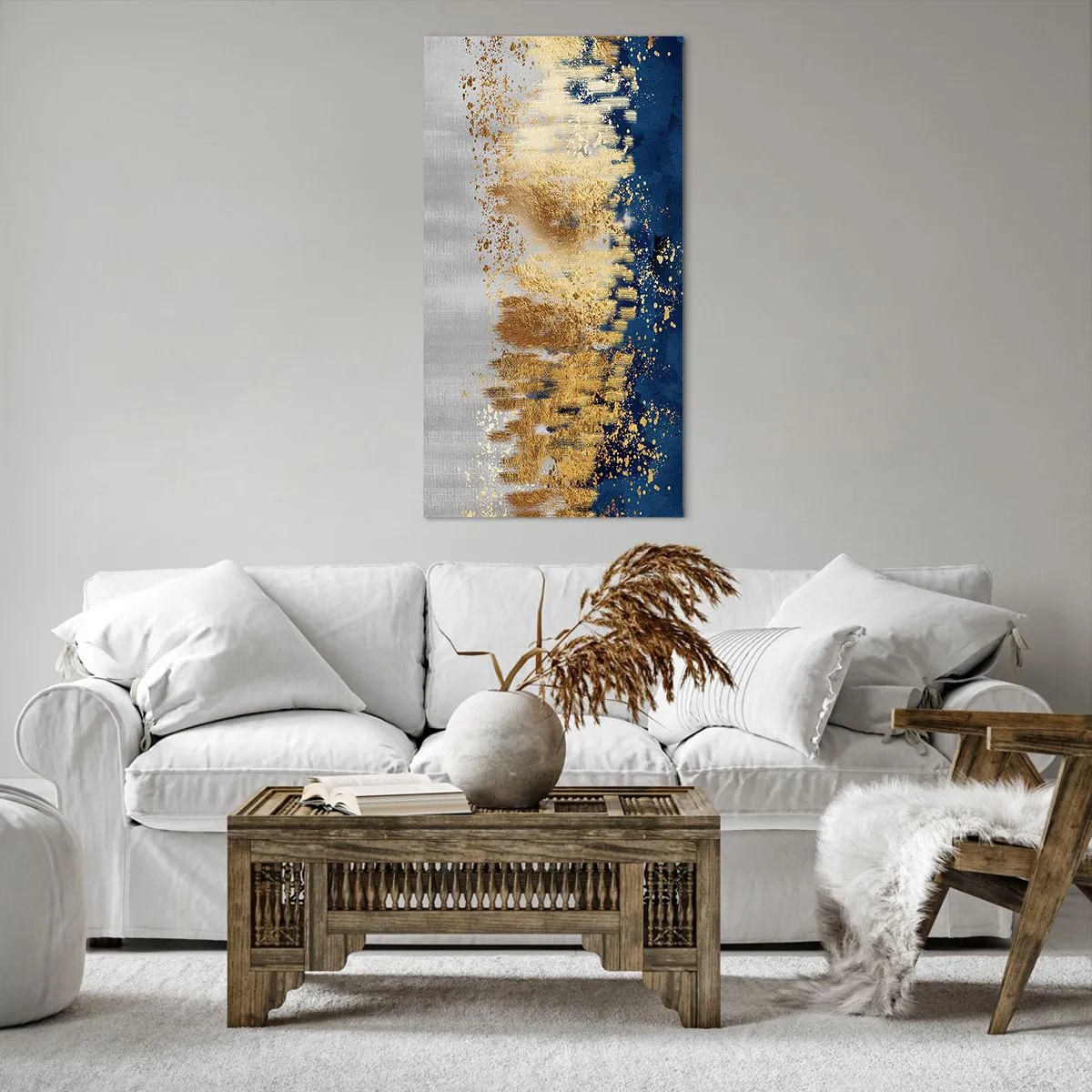 Canvas picture - Modern Composition and Twinkle - 65x120 cm