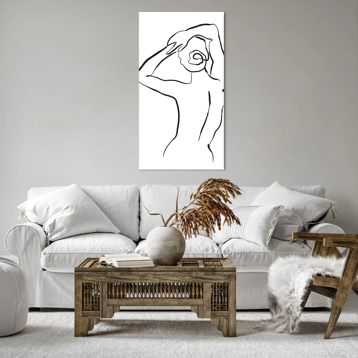 Quadro su tela - Stampe su Tela - Nudo mattutino - 65x120 cm