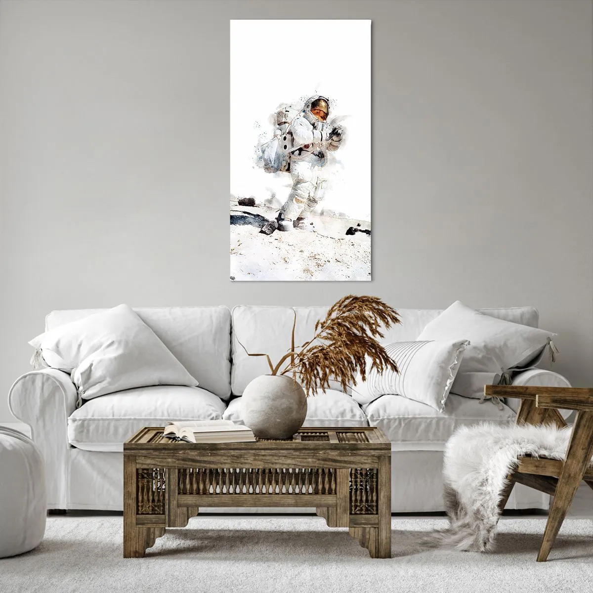 Lærredstryk - Billede på lærred - Jordens budbringer - 65x120 cm