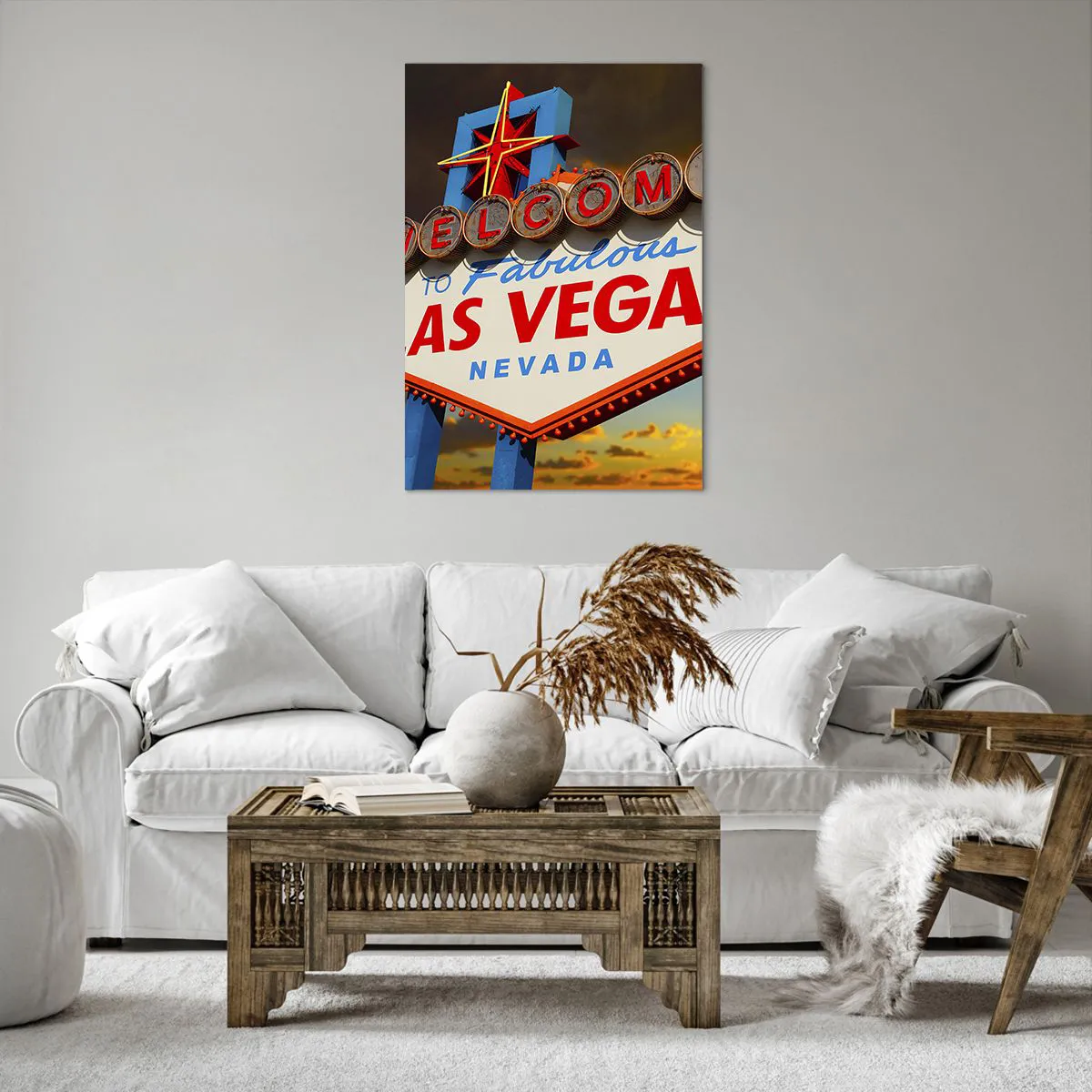 Lærredstryk - Billede på lærred - For et smil fra skæbnen - 70x100 cm