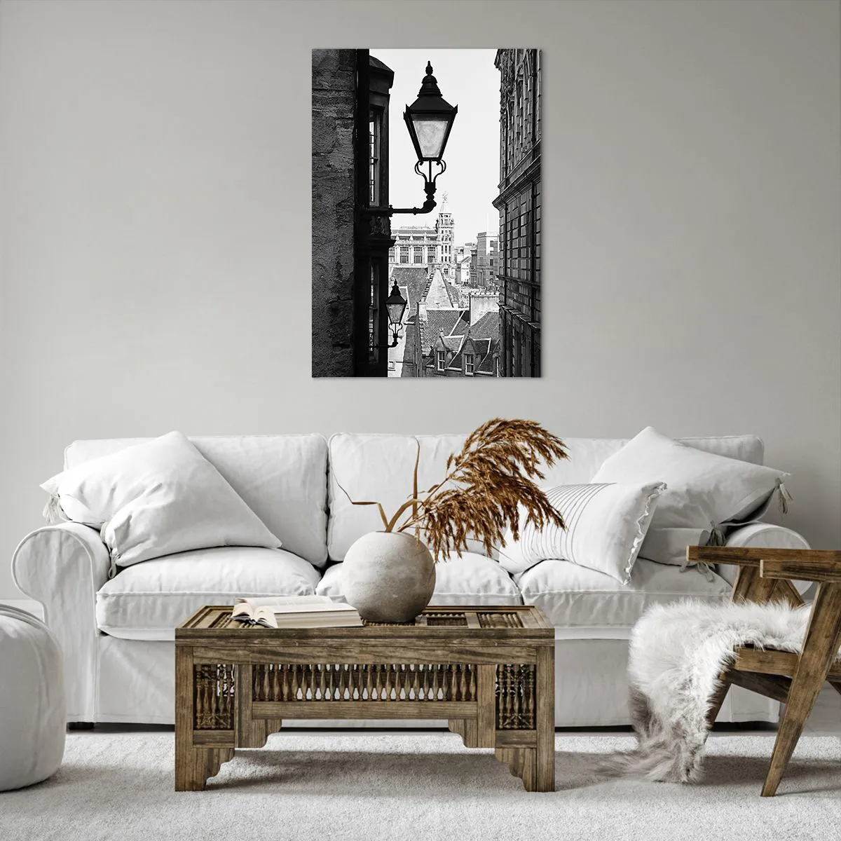 Lærredstryk - Billede på lærred - Historien om Edinburgh - 70x100 cm