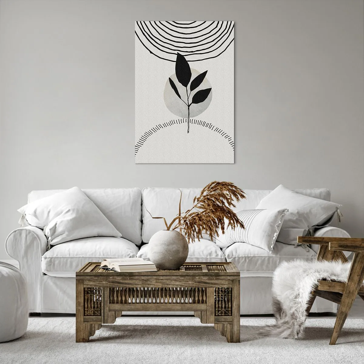 Schilderen op canvas - Compositie: natuurrituelen - 70x100 cm