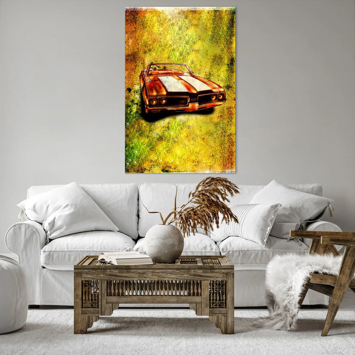 Quadro em tela - O poder encantado em formas - 80x120 cm