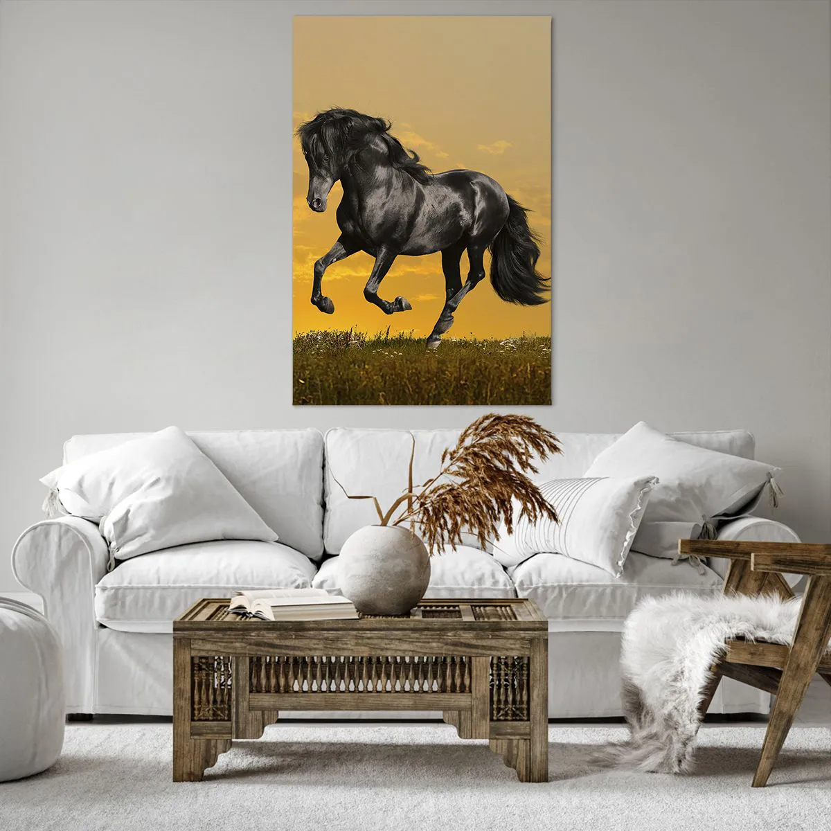 Lærredstryk - Billede på lærred - Smuk, fri og vild - 80x120 cm