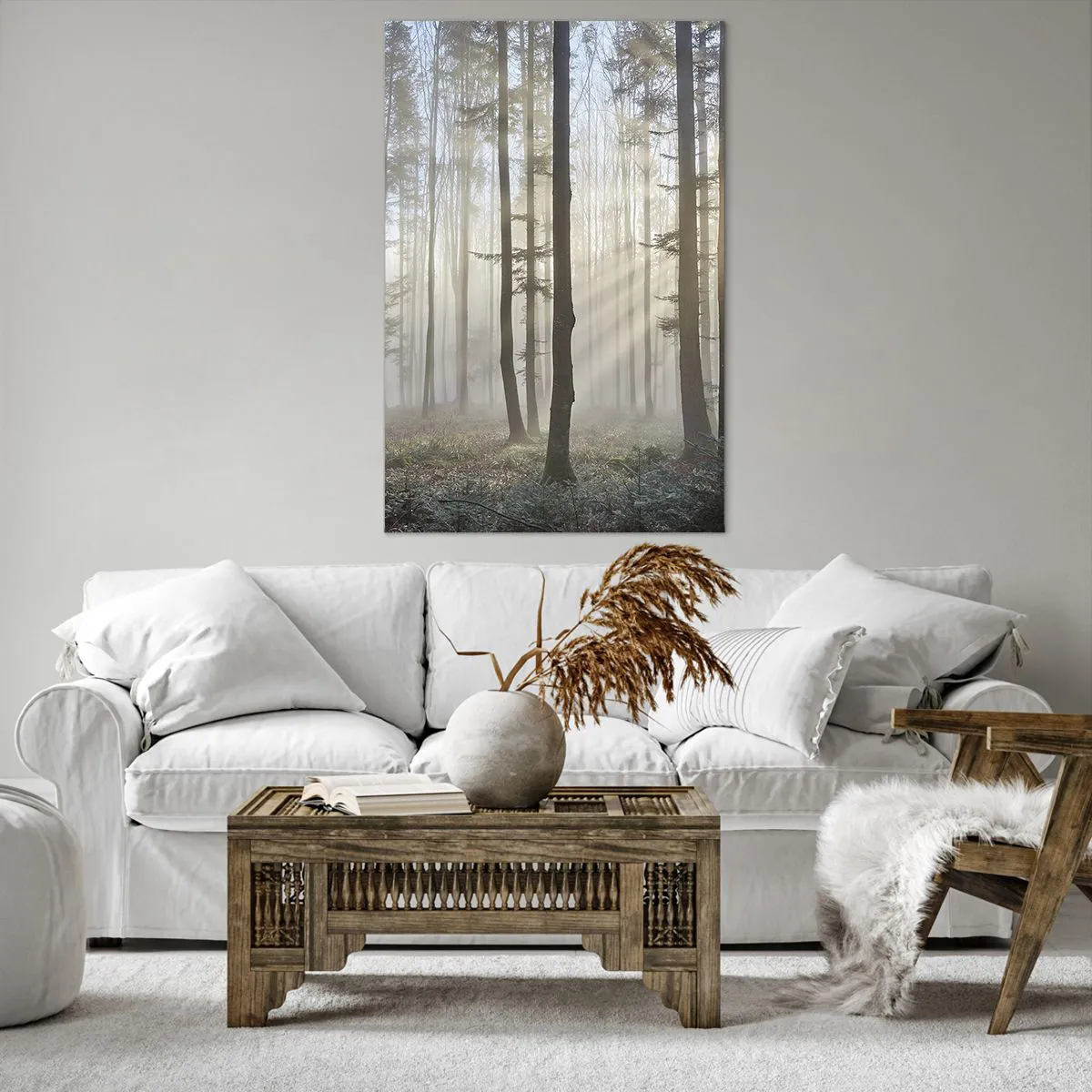 Obraz na plátně - Mlha se také vzbudila - 80x120 cm