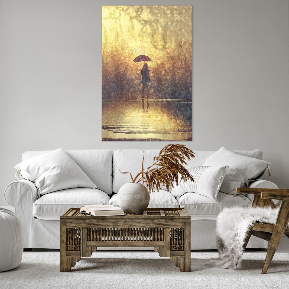 Canvas picture Abstraction, Canvas picture Woman, Canvas picture Walk In The Rain, Canvas picture Art, Canvas picture Painting