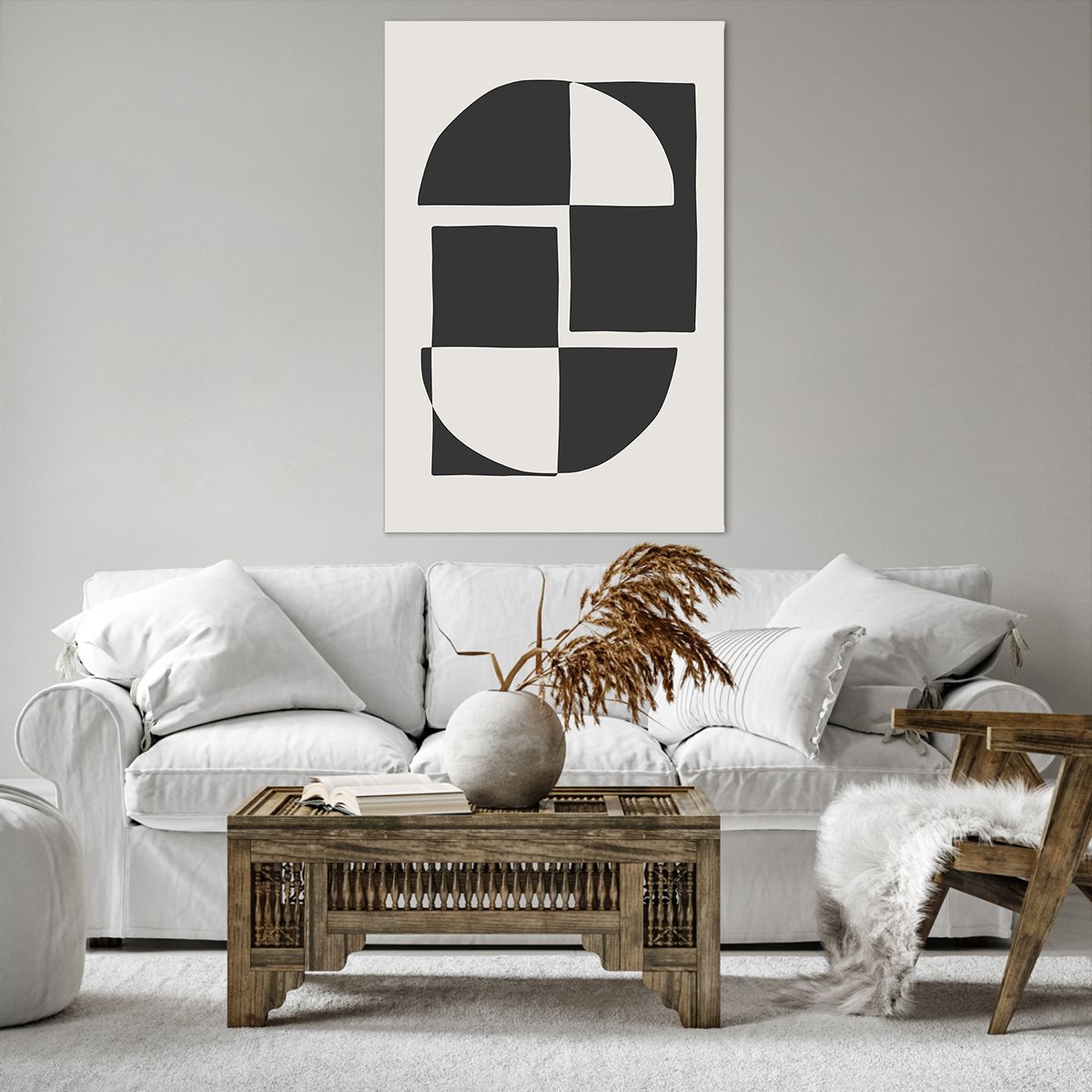 Impression sur toile, Image sur Toile Abstraction, Impression sur toile, Image sur Toile Art, Impression sur toile, Image sur Toile Noir Et Blanc, Impression sur toile, Image sur Toile Art Moderne, Impression sur toile, Image sur Toile Géométrie
