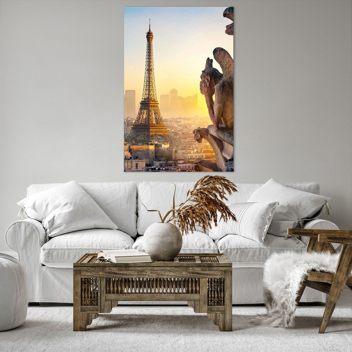 Compra Arte Torre Eiffel Parigi Quadri su tela Quadri da parete - Formato  verticale - 180 x 100 cm all'ingrosso