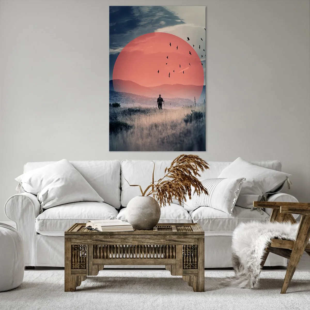 Lærredstryk - Billede på lærred - I sine elementer - 80x120 cm