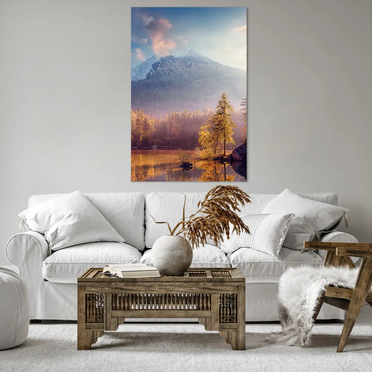 Canvas picture - In the Mountains and Valleys - 80x120 cm