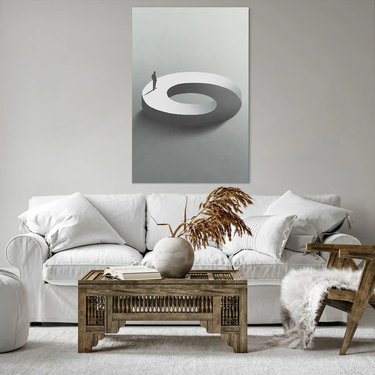 Lærredstryk - Billede på lærred - Og vær klog - 80x120 cm