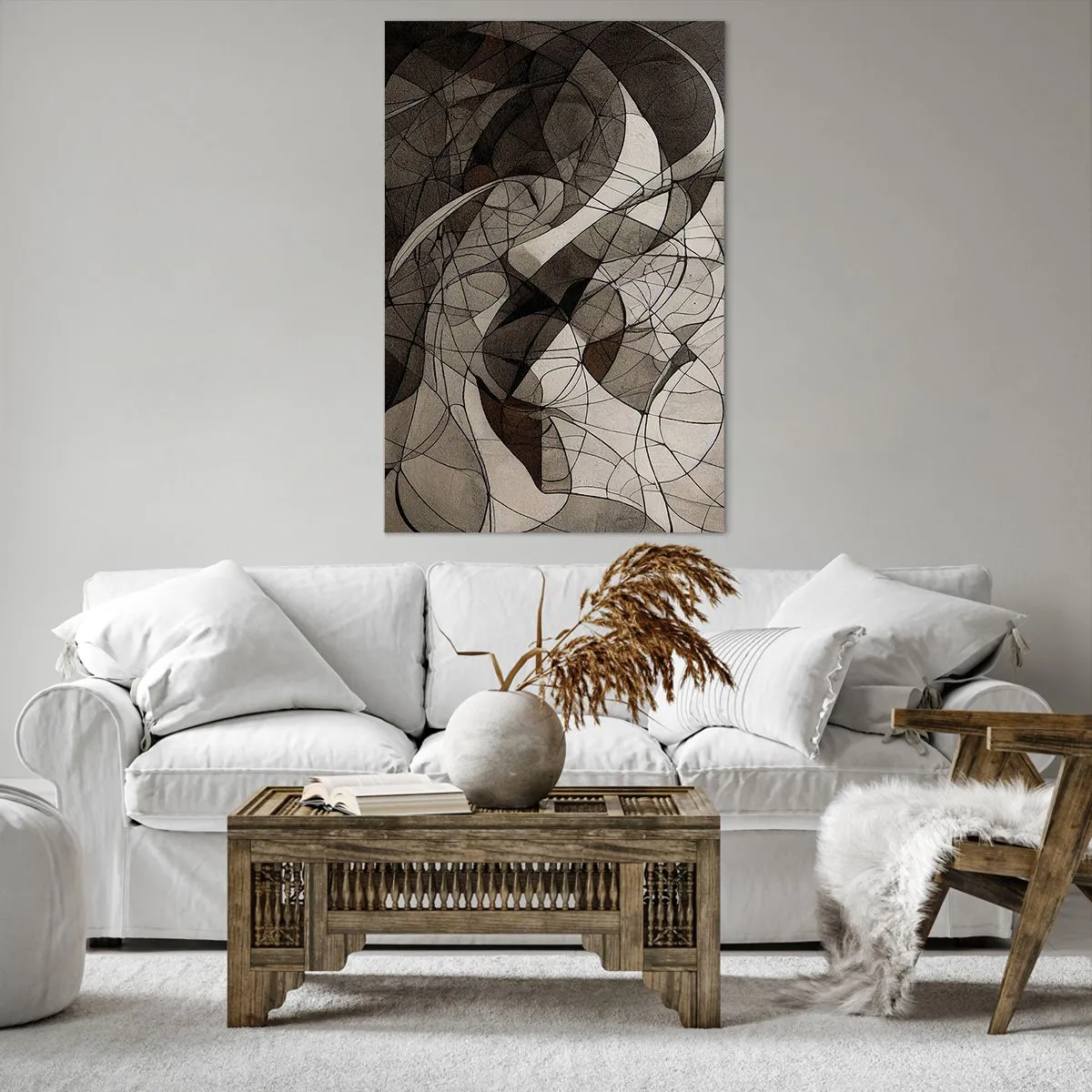 Quadro em tela - Circulação das cores da terra - 80x120 cm