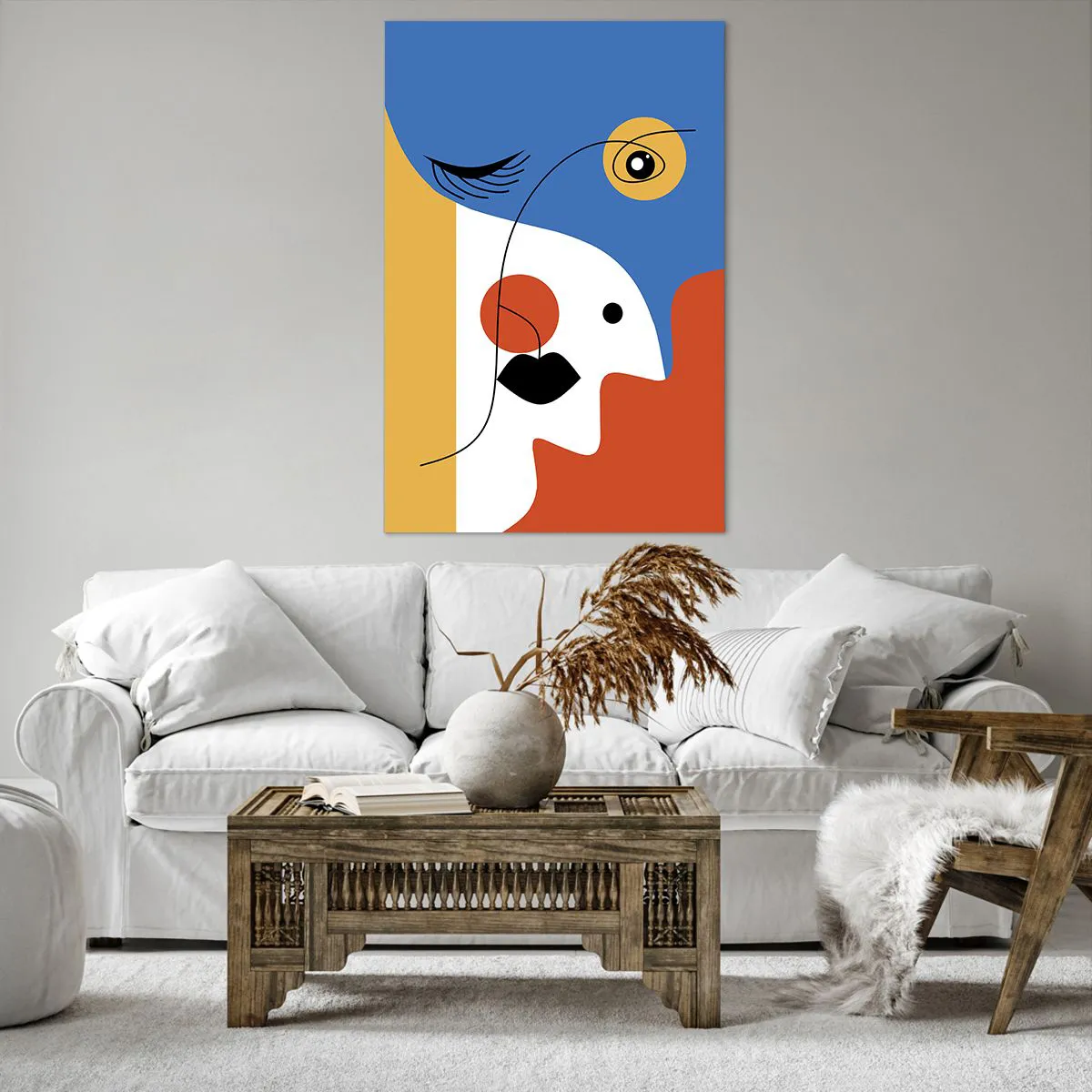 Tablou pe pânză - Portret deconstruit - 80x120 cm