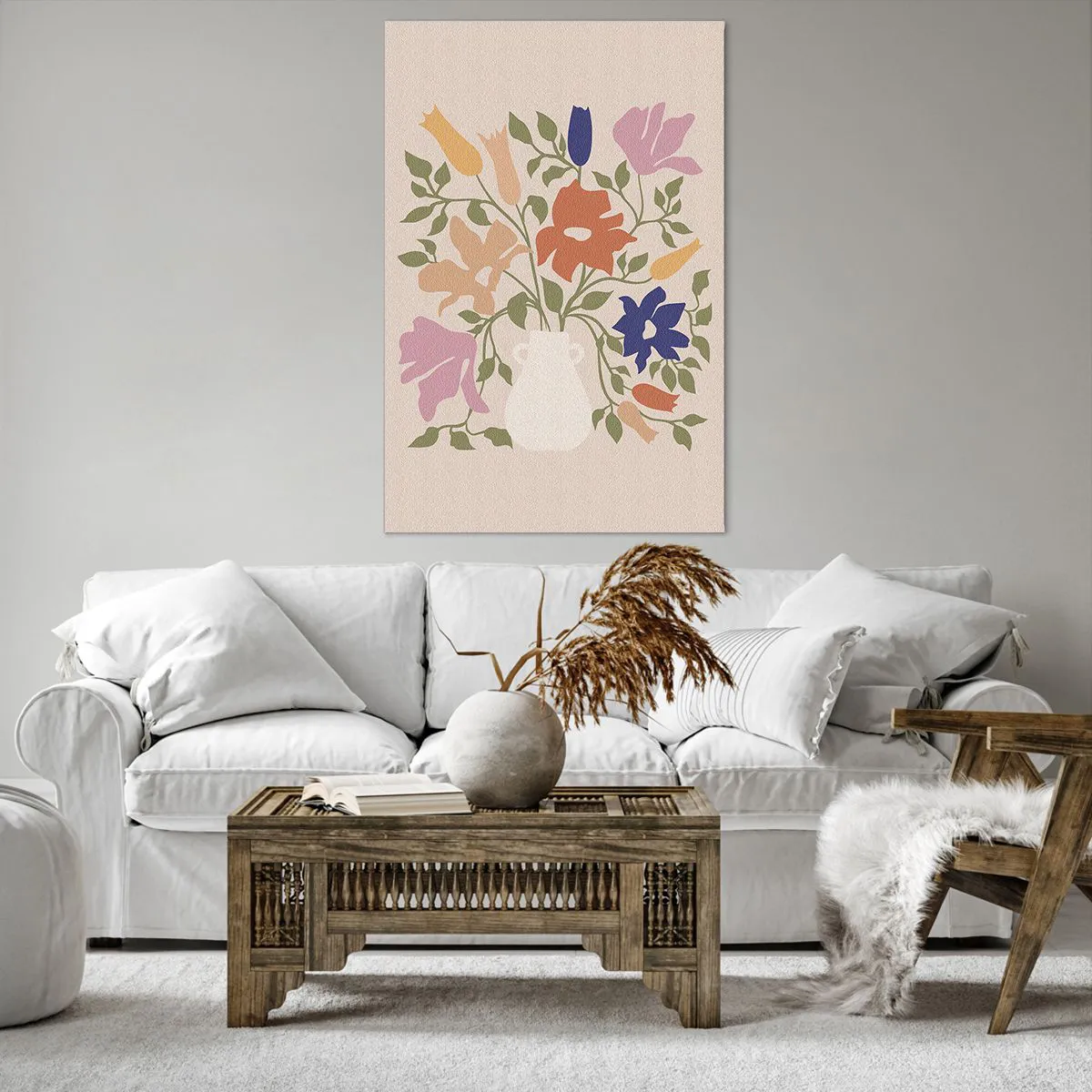 Impression sur toile - Image sur toile - Bouquet délicat - 80x120 cm