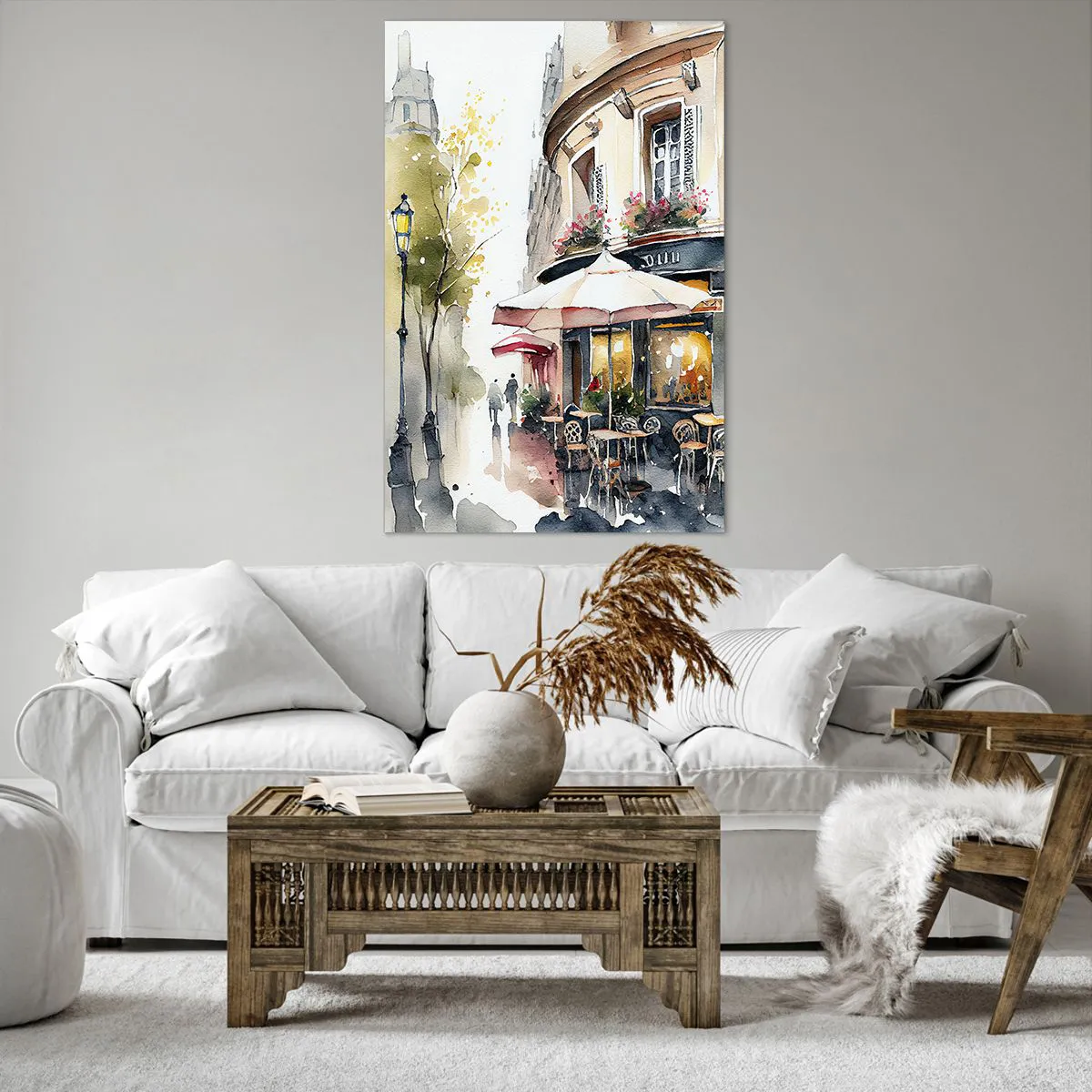 Impression sur toile - Image sur toile - Matinée parisienne - 80x120 cm