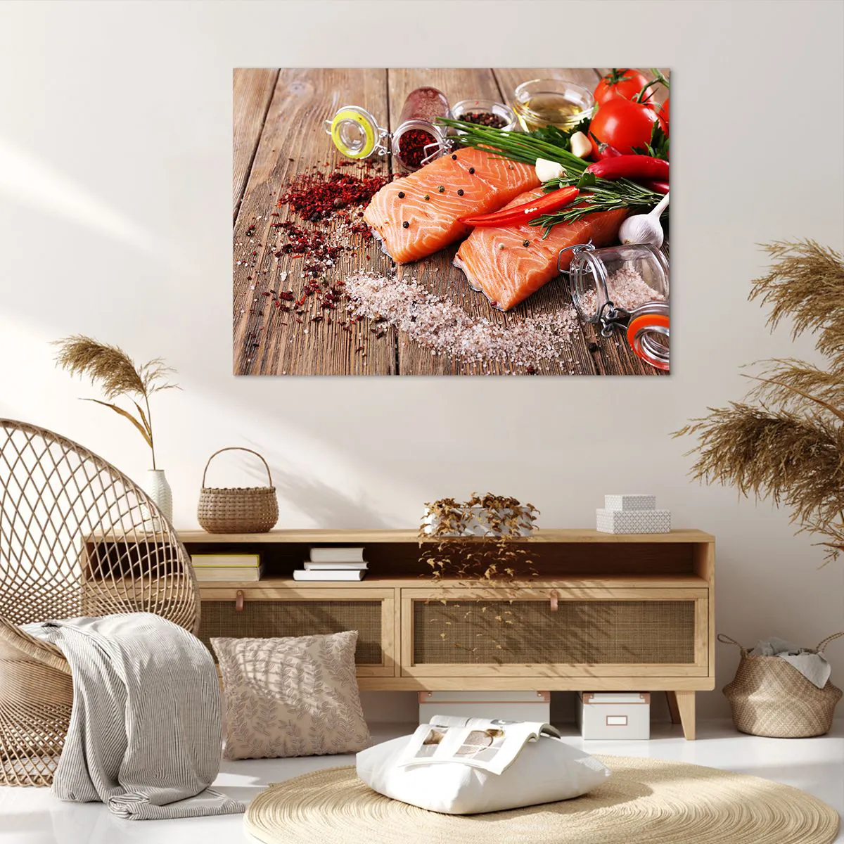 Schilderen op canvas - Noors avontuur in de keuken - 100x70 cm