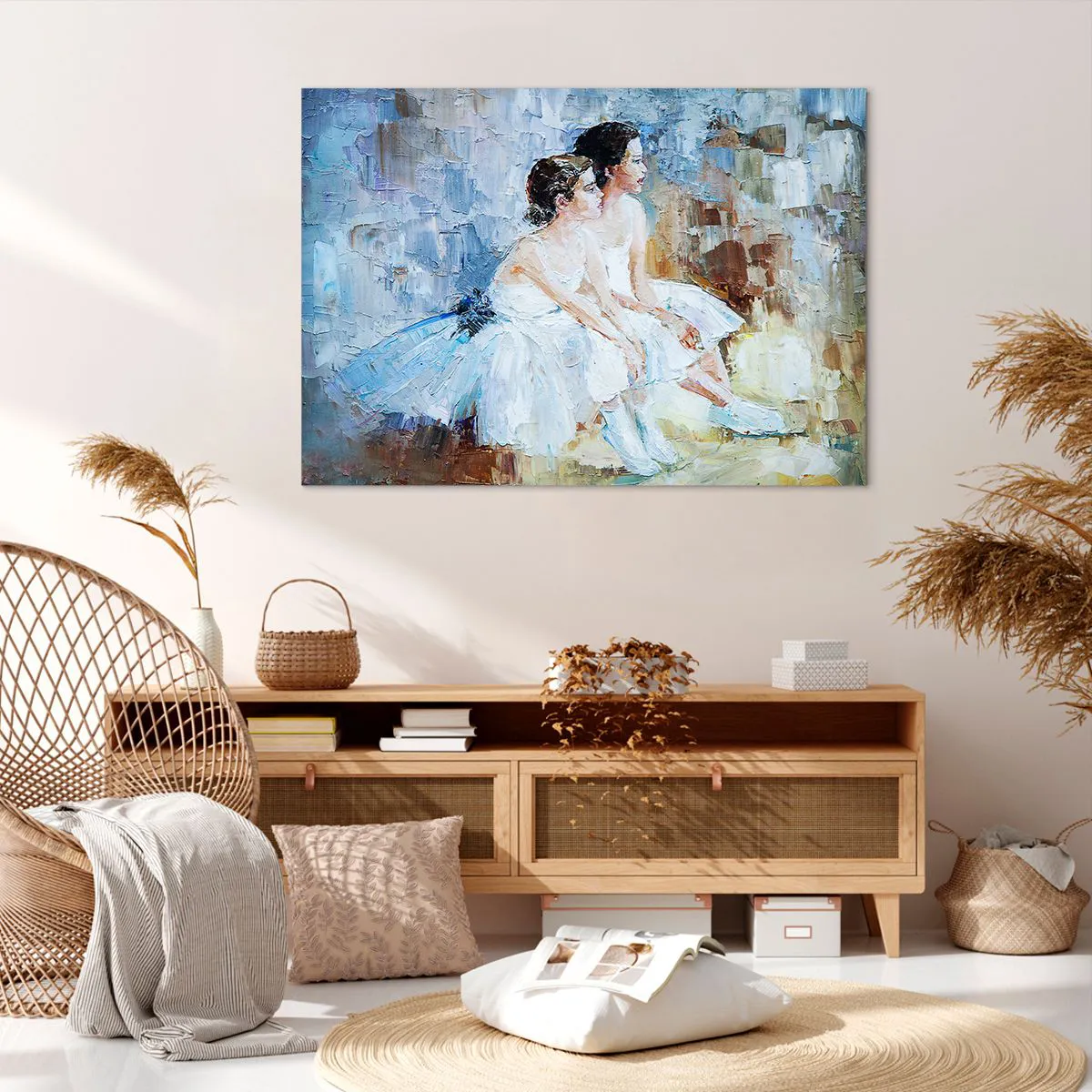 Obraz na plátně - Odpočinek mladých labutí - 100x70 cm