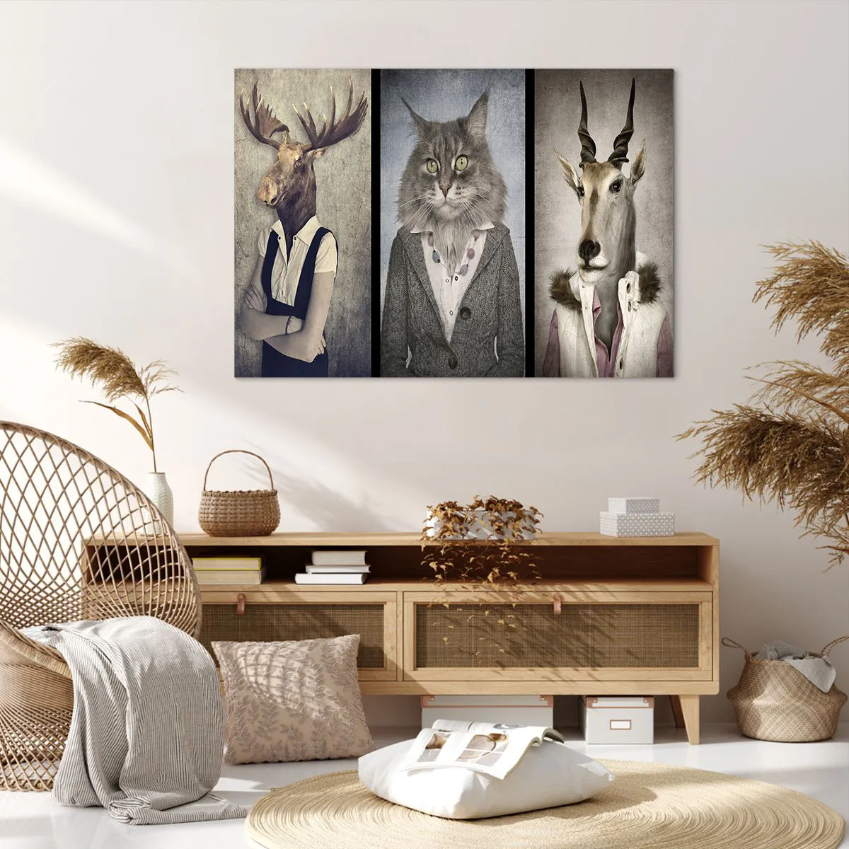 Canvas picture - Furcoats Are in Vogue Again - 100x70 cm