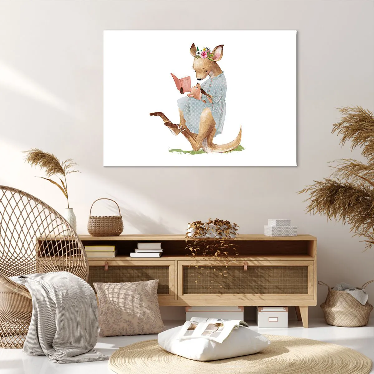 Canvas picture - Read to Me, Mum - 100x70 cm