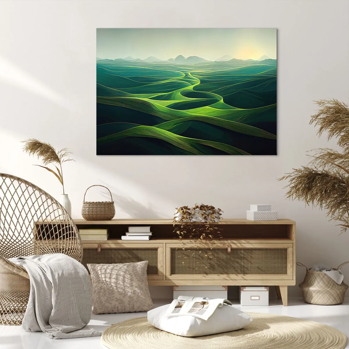 Canvas picture - In Green Valleys - 100x70 cm