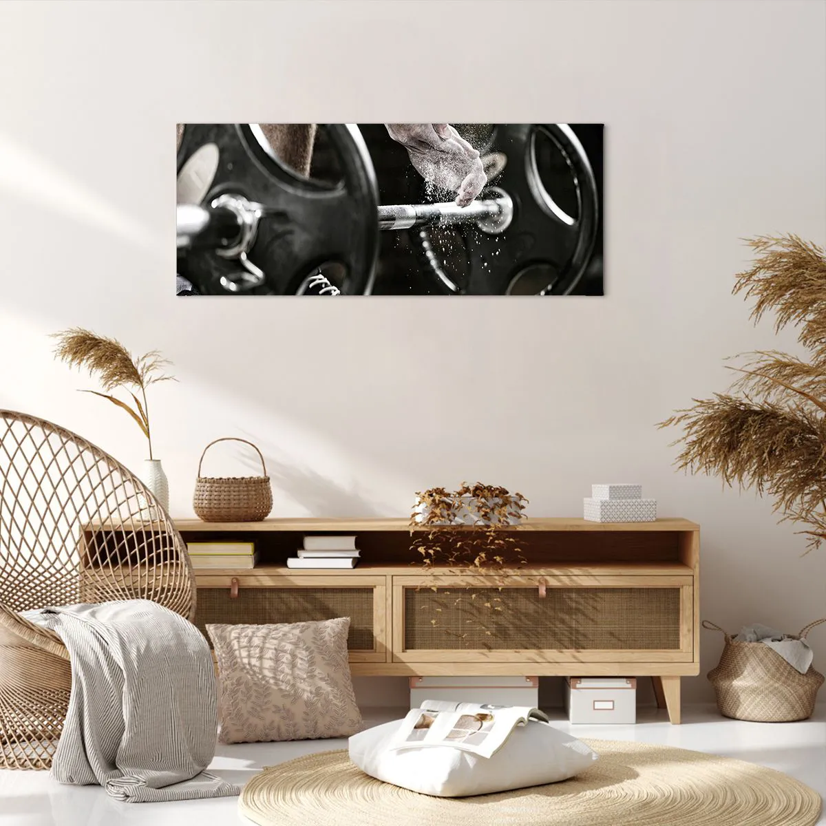 Lærredstryk - Billede på lærred - Udfordringen er taget imod! - 100x40 cm