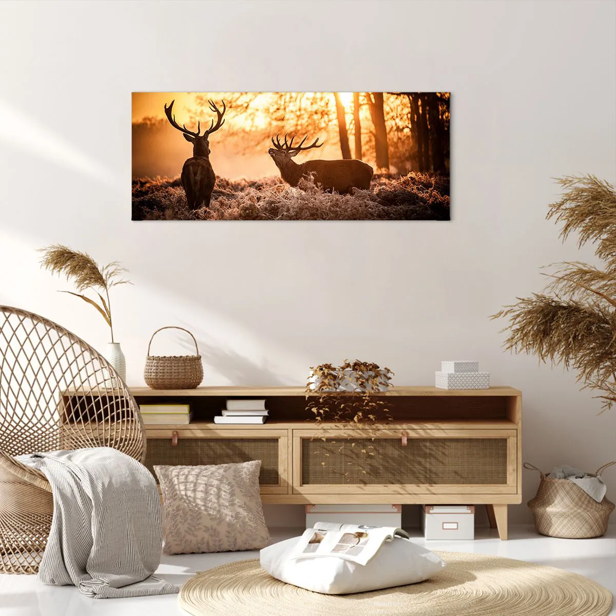 Impression sur toile - Image sur toile - Le rêve d'un chasseur - 100x40 cm