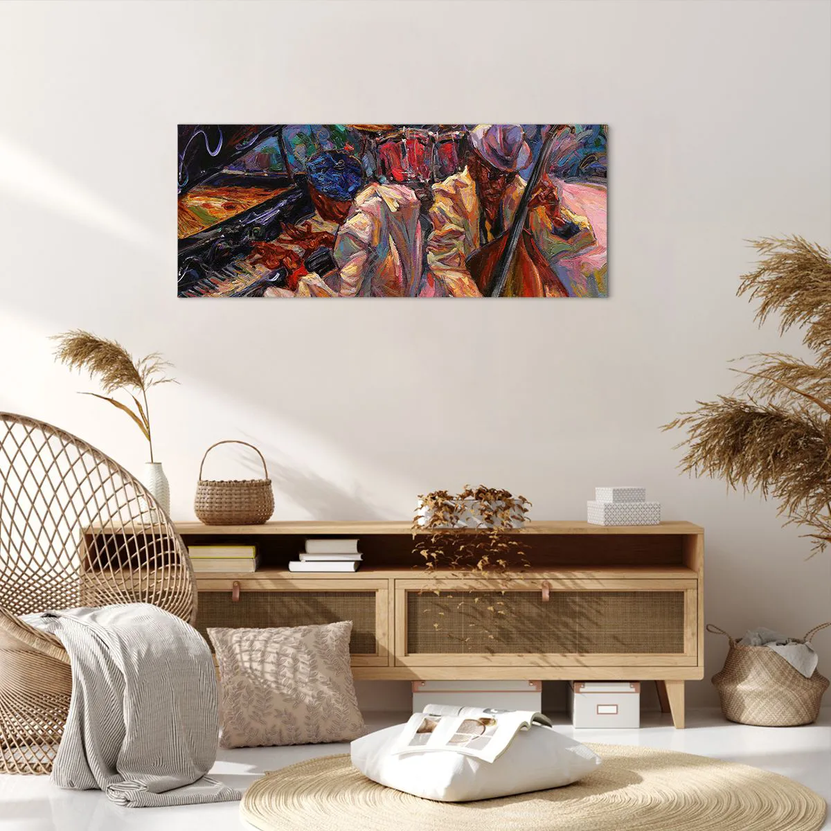 Bild auf Leinwand - Leinwandbild - In einem Schlag - 100x40 cm