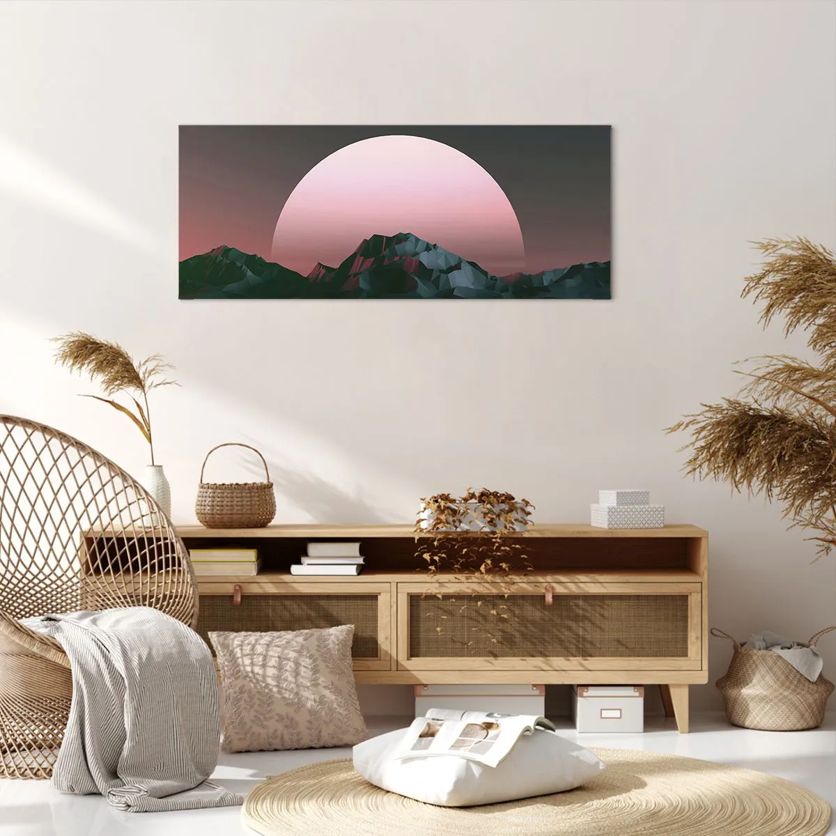 Lærredstryk - Billede på lærred - I en nabogalakse - 100x40 cm