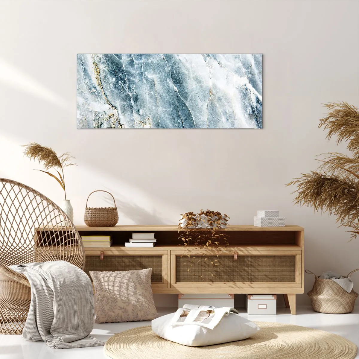 Lærredstryk - Billede på lærred - Isverden - 100x40 cm