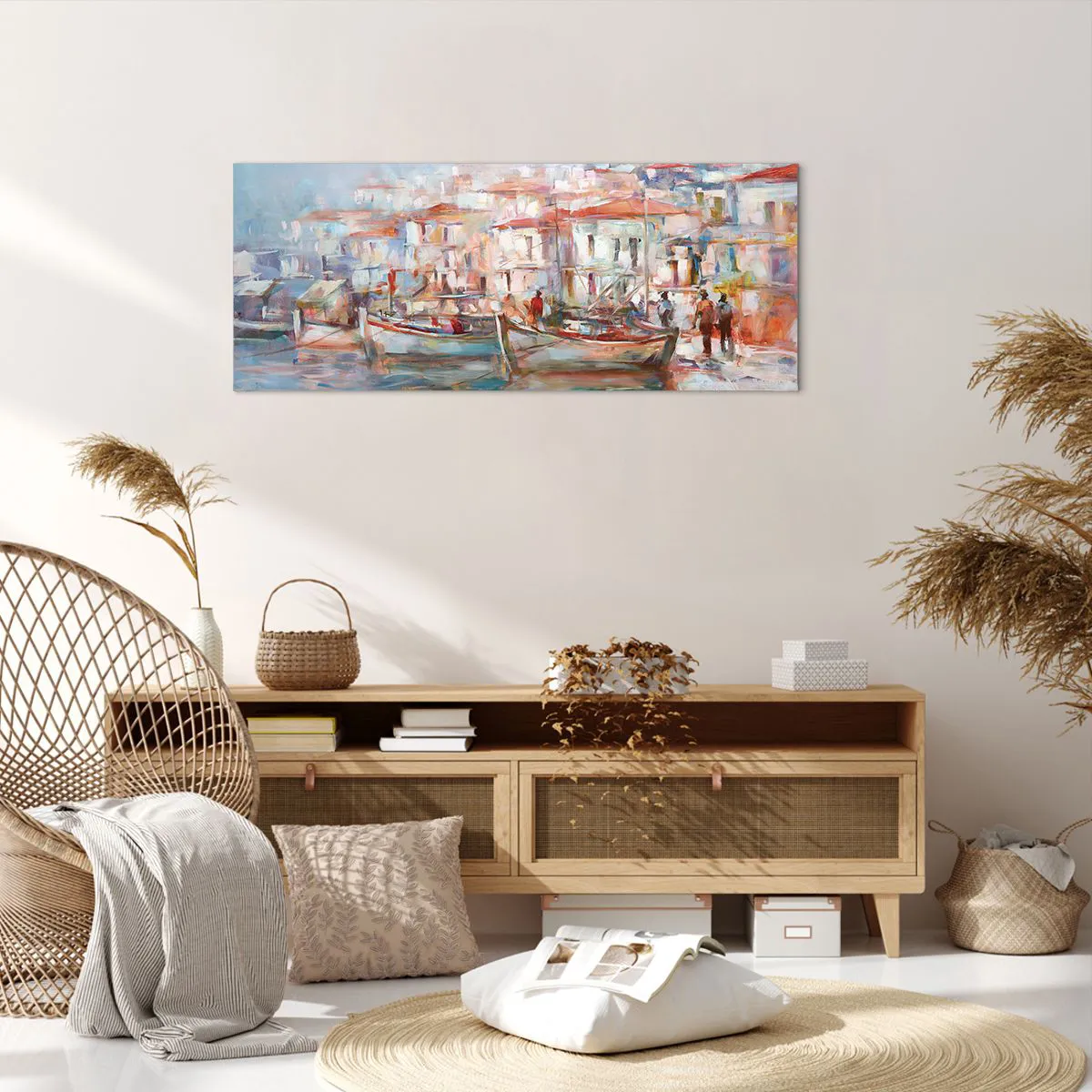 Vászonkép - Pasztell vakáció - 100x40 cm