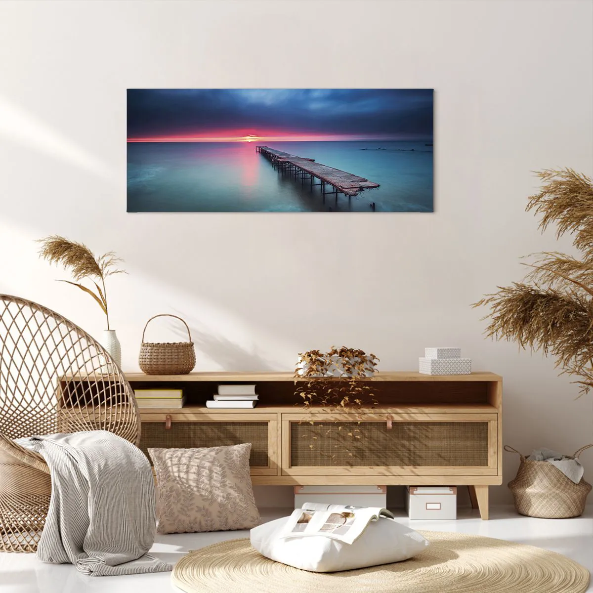 Schilderen op canvas - Tussen hemel en aarde - 100x40 cm