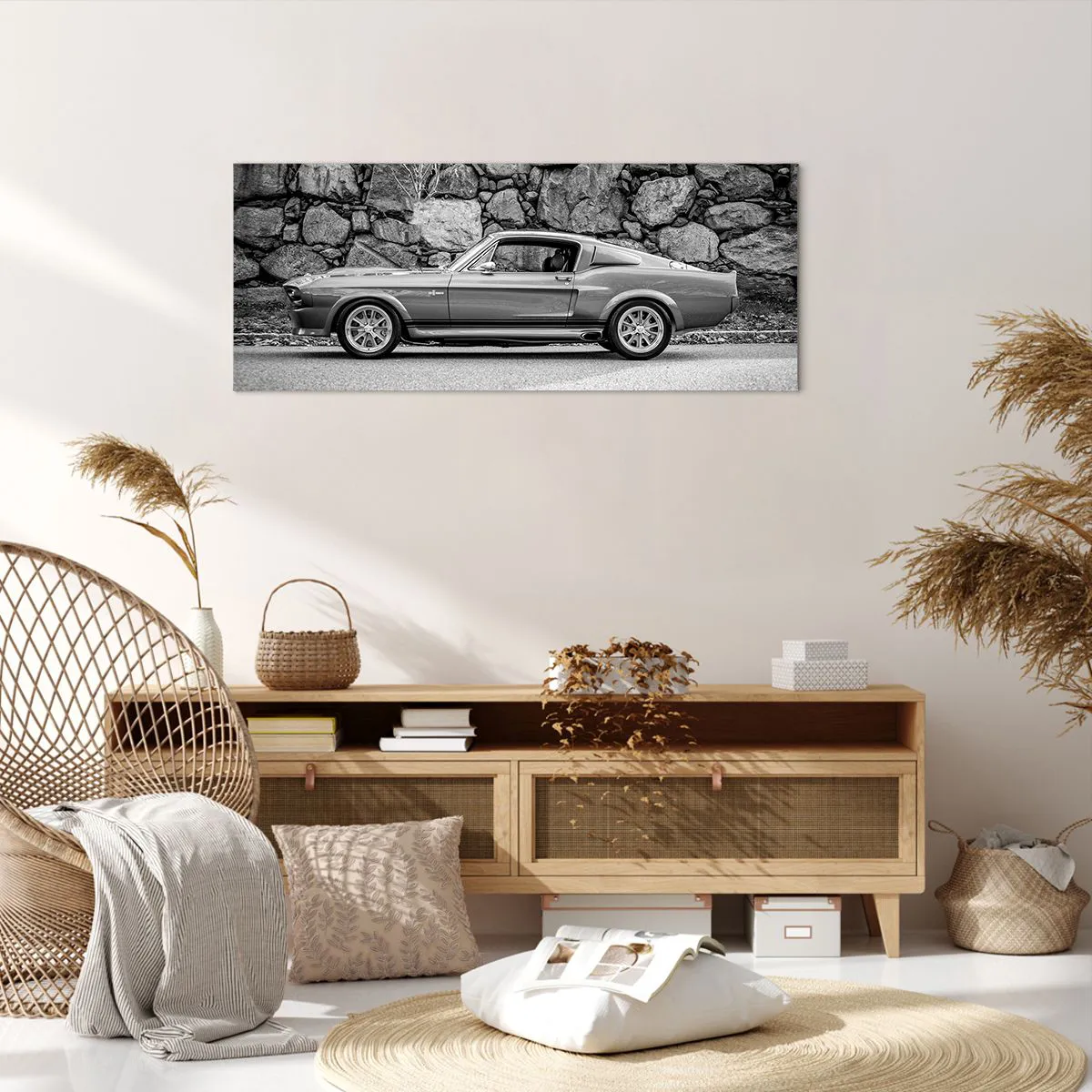 Impression sur toile - Image sur toile - Légende des années 60 - 100x40 cm