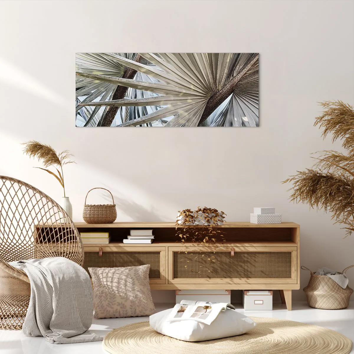 Impression sur toile - Image sur toile - Evantail sous les tropiques - 100x40 cm