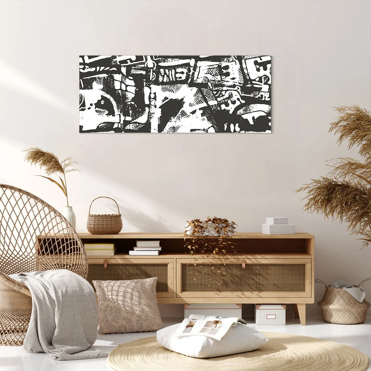 Bild auf Leinwand - Leinwandbild - Ordnung oder Chaos? - 100x40 cm