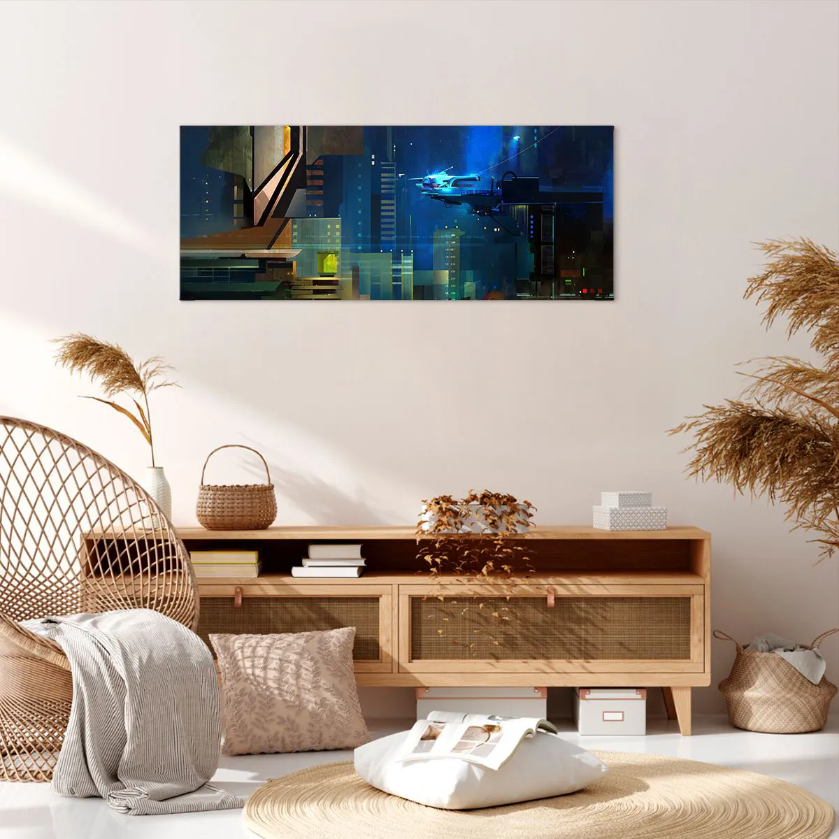 Quadro em tela - Num futuro próximo - 120x50 cm