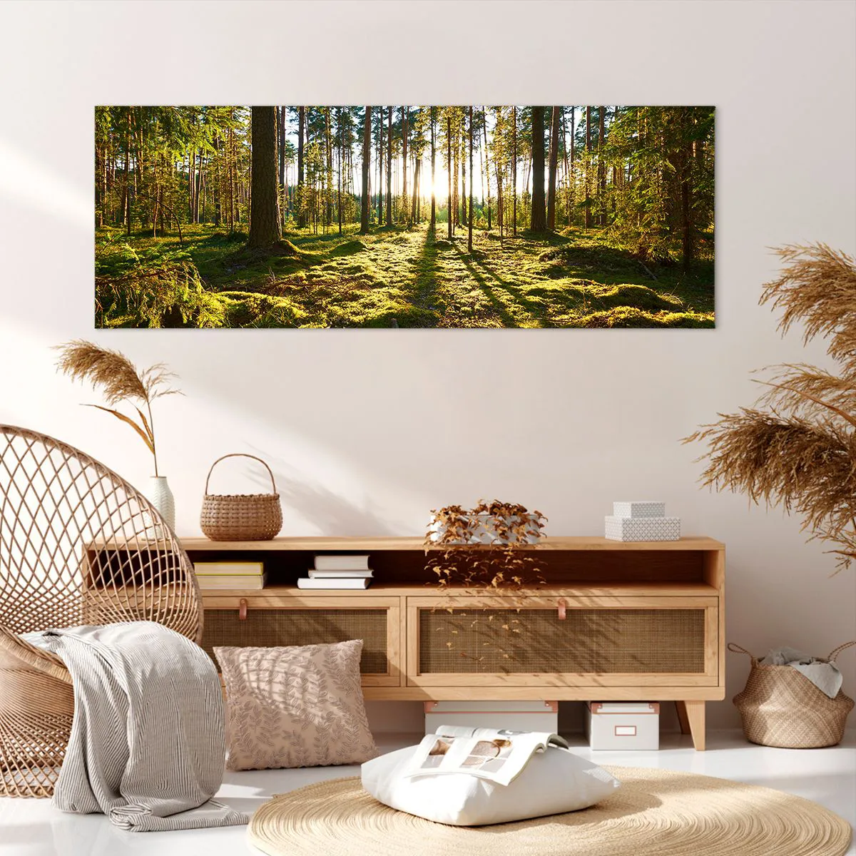 Obraz na plátně - …Za sedmero lesy - 140x50 cm