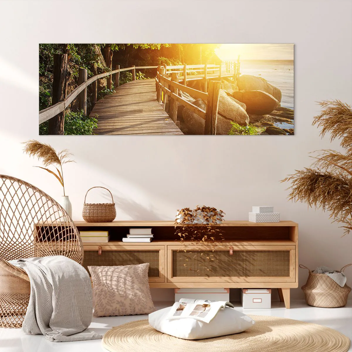 Lærredstryk - Billede på lærred - Endnu et sving, endnu et under - 140x50 cm