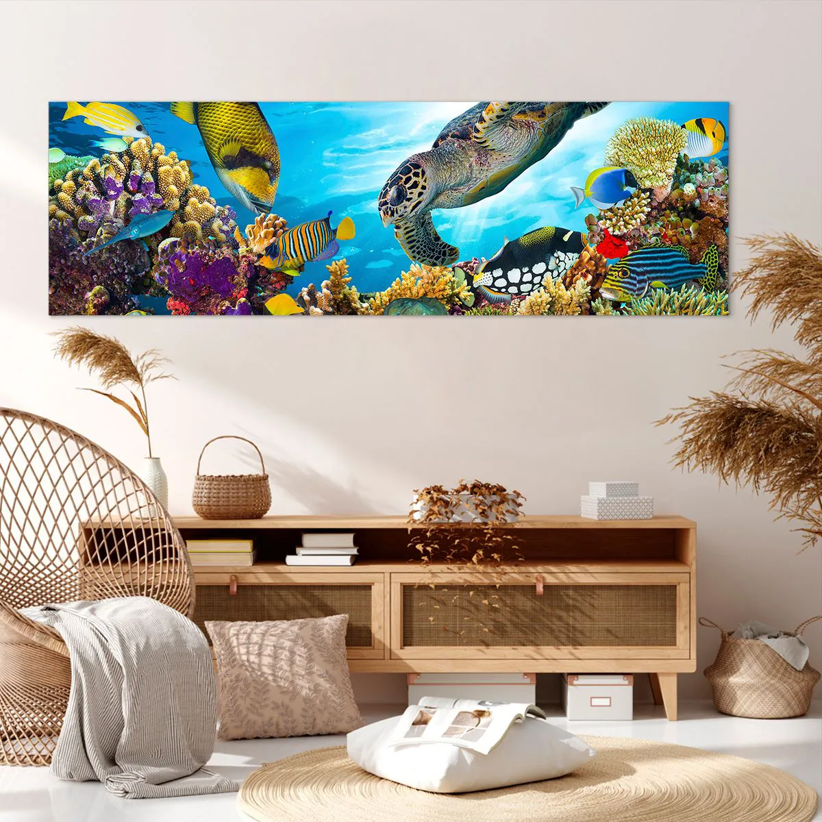 Vászonkép - Korall sétány - 160x50 cm