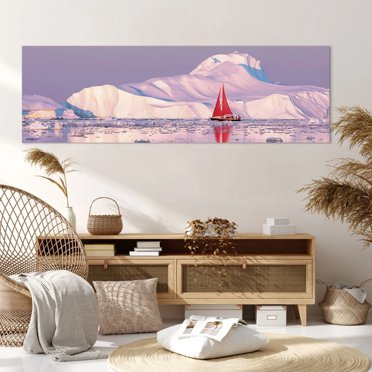 Canvas picture - Heat of the Sail, Cold of the Ice - 160x50 cm