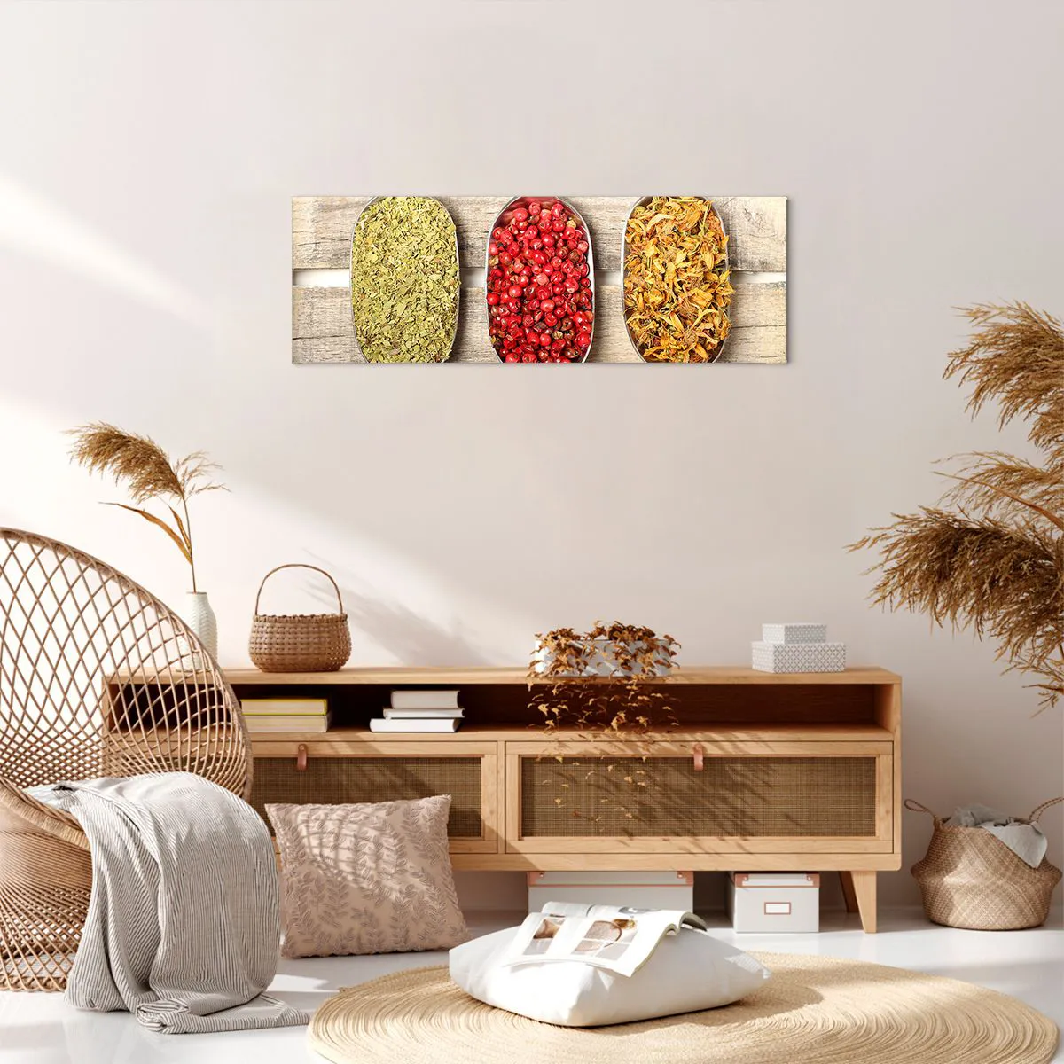 Cuadro sobre lienzo - Impresión de Imagen - La magia de la cocina - 90x30 cm