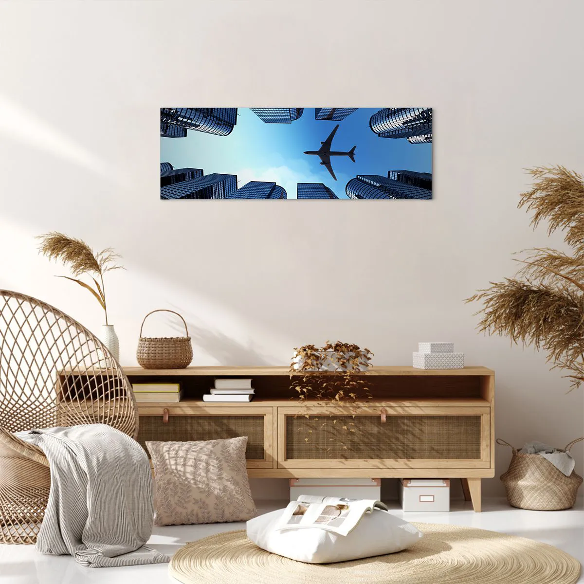 Impression sur toile - Image sur toile - La vue depuis le ravin de verre - 90x30 cm