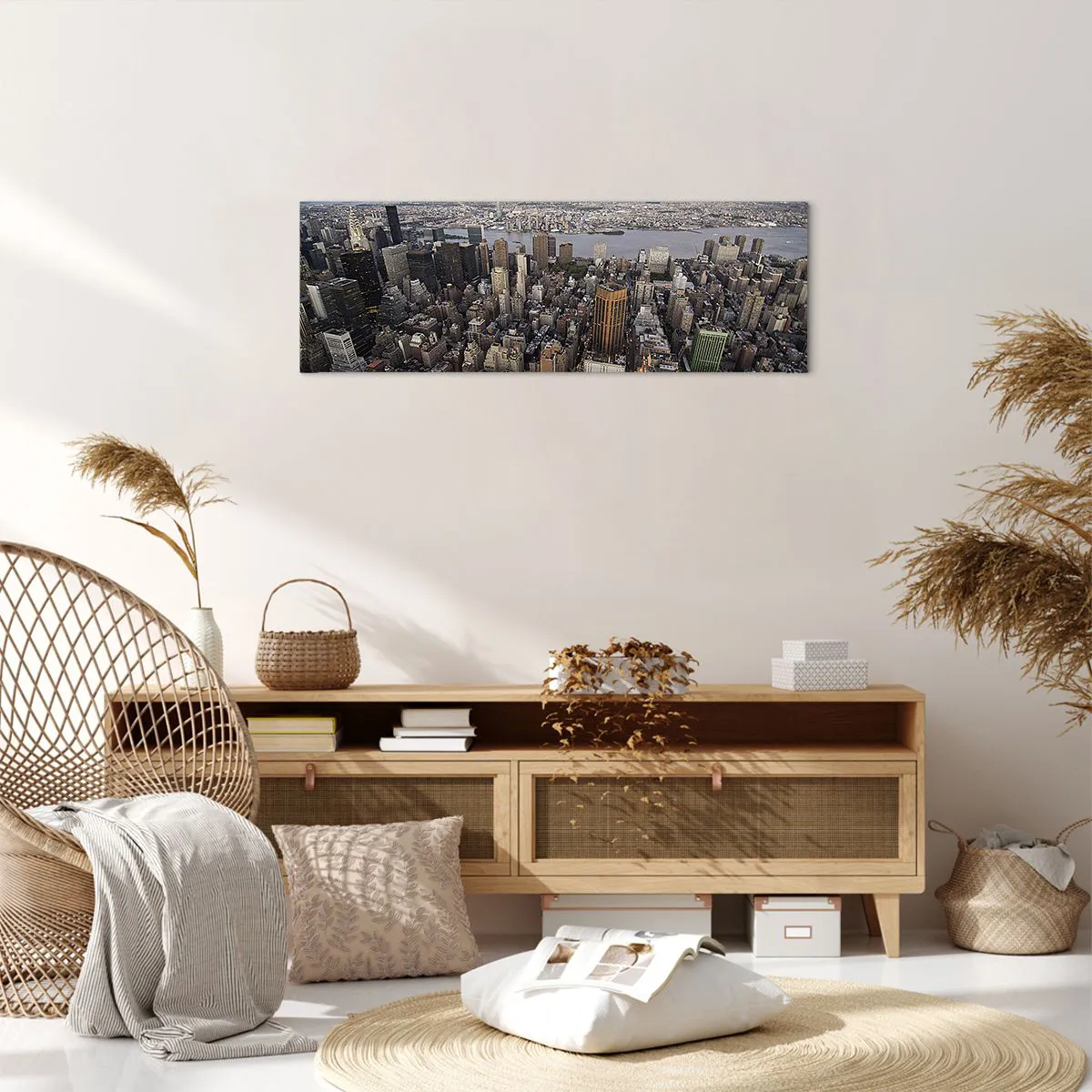 Quadro su tela - Stampe su Tela - Il cuore pulsante dei nostri tempi - 90x30 cm